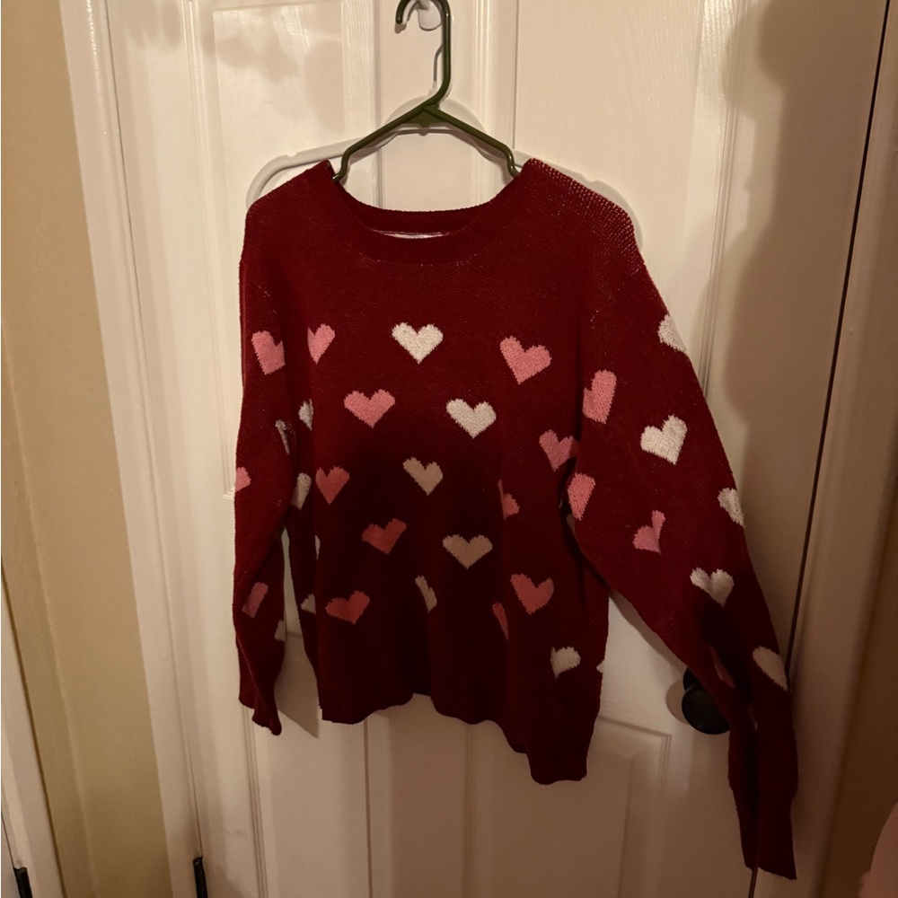 Heart sweater XL